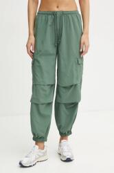 Reebok Classic pantaloni femei, culoarea verde, high waist, 100205879 9BYH-SPD114_97X (100205879)