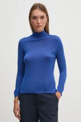 Sisley pulover din amestec de mătase light, cu turtleneck, 1ZREM201P 9BYH-SWD0OA_55X