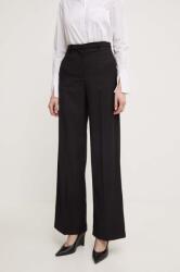 Patrizia Pepe pantaloni femei, culoarea negru, lat, high waist, 8P0615 A106 9BYH-SPD016_99X