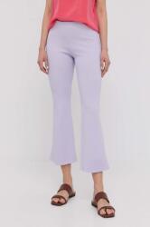 Liviana Conti pantaloni femei, culoarea violet, evazati, high waist MPYY-SPD01F_04X (L2SA27)