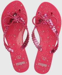 Melissa slapi MELISSA HARMONIC CHROME + DISNEY femei, culoarea roz, cu toc plat, M. 35754. V096 PPYH-OBD21F_42X (M.35754.AV096)