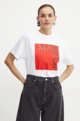 Max&Co MAX&Co. tricou din bumbac femei, culoarea alb, 2428976024200 9BYH-TSD0DF_00A