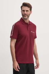 Giorgio Armani tricou polo barbati, culoarea bordo, cu imprimeu, 8NZFSG ZJ81Z 9BYH-POM02B_93X (8NZFSG.ZJ81Z)