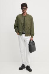 Tommy Hilfiger geaca bomber barbati, culoarea verde, de tranzitie, MW0MW36592 9BYH-KUM123_91X (MW0MW36592)