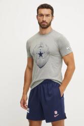 Nike tricou Dallas Cowboys barbati, culoarea gri, cu imprimeu, NKGK-06G-7RD-JKV PPYH-TSM2SN_90X (NKGK.06G.7RD.JKV)