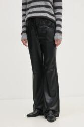 DKNY pantaloni femei, culoarea negru, drept, high waist, P4HKTXFL 9BYH-SPD0BA_99X