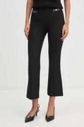 Gaudi pantaloni femei, culoarea negru, drept, high waist, 421FD25009 9BYH-SPD17G_99X (421FD25009)