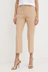 Liu Jo pantaloni femei, culoarea bej, fason tigareta, high waist PPYH-SPD0GH_02X (CA4224.T2552)