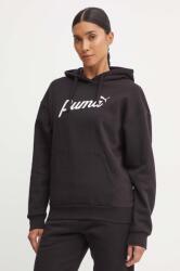 PUMA bluza femei, culoarea negru, cu glugă, cu imprimeu, 681534 9BYH-BLD0UN_99X