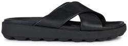 Geox slapi de piele U SPHERICA EC6 barbati, culoarea negru, U45GWB 00085 C9999 PPYH-KLM05S_99X (U45GWB.00085.C9999)