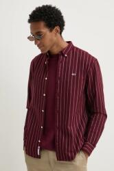 Tommy Hilfiger camasa din bumbac barbati, culoarea bordo, cu guler button-down, regular, DM0DM19646 9BYH-KDM0H5_93X