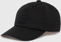 Armani Exchange șapcă de baseball din bumbac culoarea negru, cu imprimeu, 954220 4F101 9BYH-CAM01S_99X