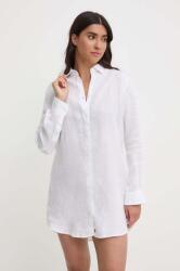 Vilebrequin rochie din in FRAGANCE culoarea alb, mini, dreaptă, FRGU3U00 PPYH-SUD2FF_00X (FRGU3U00)