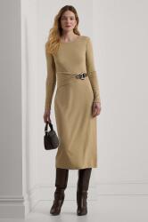 Ralph Lauren rochie culoarea bej, maxi, mulata, 250940596 9BYH-SUD0B4_08X (250940596)