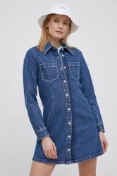 Levi's rochie jeans culoarea albastru marin, mini, evazati PPYY-SUD0U4_59X