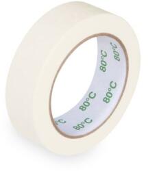 WIMEX Bandă adezivă creponată (PAP/Solvent) până la +80°C albă 30mm x 50m [1 buc]