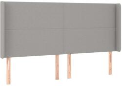 vidaXL Fejtámla Szárnyakkal - Szövet - 183x16x118/128 cm (3119314)