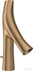 Hansgrohe AXOR STARCK ORGANIC 80 kétkaros mosdó csaptelep automata leeresztővel, szálcsiszolt bronz 12010140 (12010140)