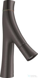Hansgrohe AXOR STARCK ORGANIC 80 kétkaros mosdó csaptelep nem zárható leeresztővel, szálcsiszolt fekete króm 12011340 (12011340)