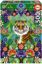 Educa Puzzle Bengal Tiger Educa 500 darabos és Fix ragasztó (19912)
