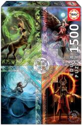 Educa Puzzle Elemental Magic Star Chart Anne Stokes Educa 1500 darabos és Fix ragasztó (19941)