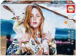 Educa Puzzle The Shepherdess Lily Brick Educa 500 darabos és Fix ragasztó (19910)