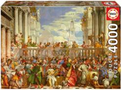 Educa Puzzle The Wedding At Cana Paolo Veronese Educa 4000 darabos és Fix ragasztó (19949)