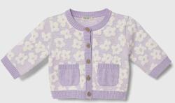 Benetton csecsemő kardigán lila, könnyű - lila 56