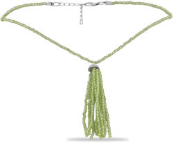  Ezüst Nyaklánc Changbai Peridottal, Y56642