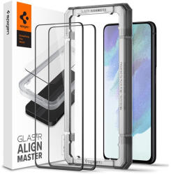 Samsung Spigen AlignMaster Samsung Galaxy S21 FE 5G Tempered kijelzővédő fólia (2db) (AGL03088) - phoner