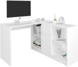 Mobene Modern sarok íróasztal és komód szett N14 - fehér - pepita