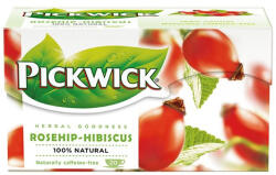 Pickwick Herba tea, 20x2, 5 g, PICKWICK, csipkebogyó hibiszkusszal (KHK017) (KHK017)