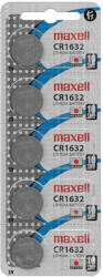 Maxell CR1632 Lítium Gombelem 5db/csomag (18586600)