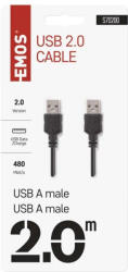 EMOS USB kábel 2.0 A - micro B csatlakozó 2m (S70200) - akkuforras