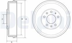 DELPHI Beben Hamulcowy - centralcar - 210,96 RON