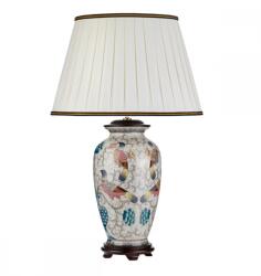 Elstead Lighting Veioză Ping, 1xE27, H72cm, D46cm, ceramica pictată manual, abajur textil ivory (DL-PING-TL)