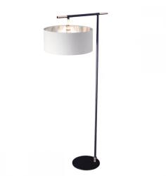 Elstead Lighting Lampadar Balance, 1xE27, H161, 6 cm, L67, 7cm, metal negru nichel, abajur textil alb (BALANCE-FL-BKPN)