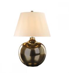 Elstead Lighting Veioză Ottoman, 1xE27, H71cm, D46cm, porţelan bronz metalic, abajur matase artificială ivory (OTTOMAN-TL-IV)