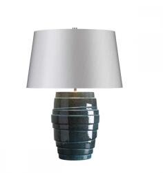 Elstead Lighting Veioză Neptune, 1xE27, H59cm, D46cm, ceramică negru albastru, abajur textil argintiu (NEPTUNE-TL)