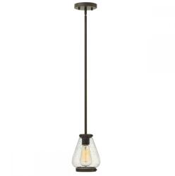 Hinkley Pendul Finley HK-FINLEY-P-BR, 1xE27, D15, 2 cm, H43, 8-135, 3cm, metal bronz antichizat (HK-FINLEY-P-OZ)