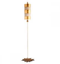 Elstead Lighting Lampadar Nettle FB-NETTLE-G-FL, 1xE27, L46 cm, H195, 9cm, argintiu, auriu (FB-NETTLE-G-FL)