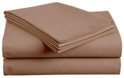 Cearsaf din bumbac LUX maro deschis 140x240 cm