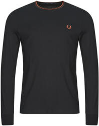 Fred Perry Tricouri cu mânecă lungă Bărbați ZIP THROUGH Fred Perry Negru EU L