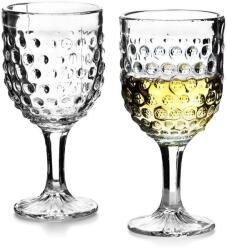Affek Design borospohár készlet Elise Dots 280 ml 6 db - áttetsző Univerzális méret