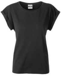 James & Nicholson (Daiber) Női lezser biopamut póló 8005 - Fekete | 2XL (1-8005-1778948)