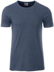 James & Nicholson (Daiber) Klasszikus férfi biopamut póló 8008 - Világos farmerkék melírozott | 3XL (1-8008-1778971)