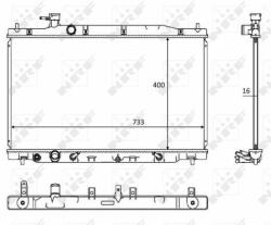 NRF hűtő, motorhűtés NRF 58469 (58469)