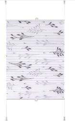 Woltu 60×130 cm feszített pliszé, fúrás nélkül, szürke ág mintával