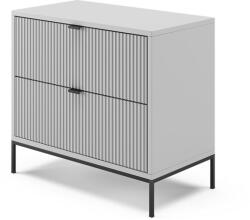 Vicco Eliza 2 fiókos éjjeliszekrény, szürke