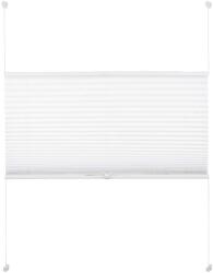 Woltu 45×130 cm gyűrt feszített pliszé, fúrás nélkül, fehér